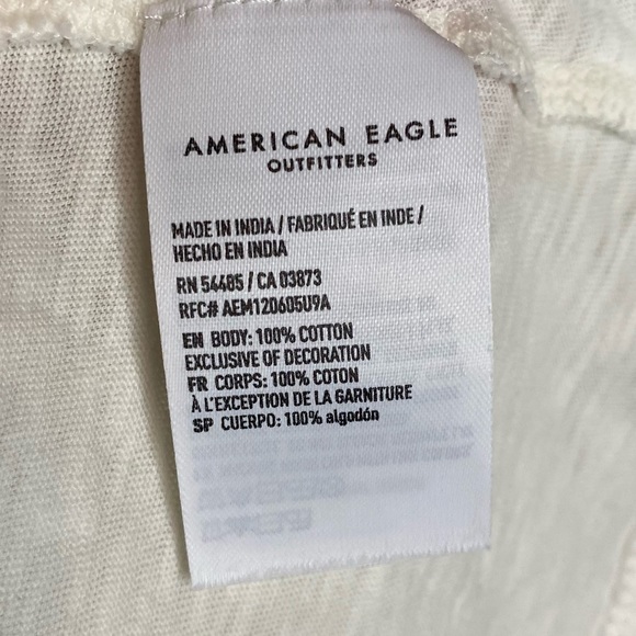 American Eagle Embroidered Off Shoulder Cropped Top Size XS - Picture 5 of 6